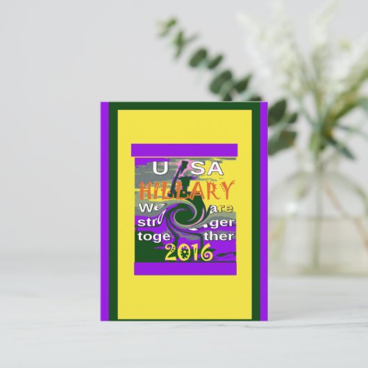  VS sterker samen Abstracte kunst Print Briefkaart (Staand voorkant)