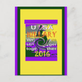  VS sterker samen Abstracte kunst Print Briefkaart (Voorkant)