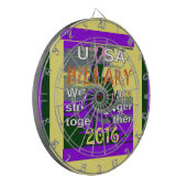  VS sterker samen Abstracte kunst Print Dartbord (Voorkant Links)