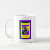  VS sterker samen Abstracte kunst Print Koffiemok (Links)