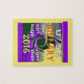 VS sterker samen Abstracte kunst Print Legpuzzel (Horizontaal)