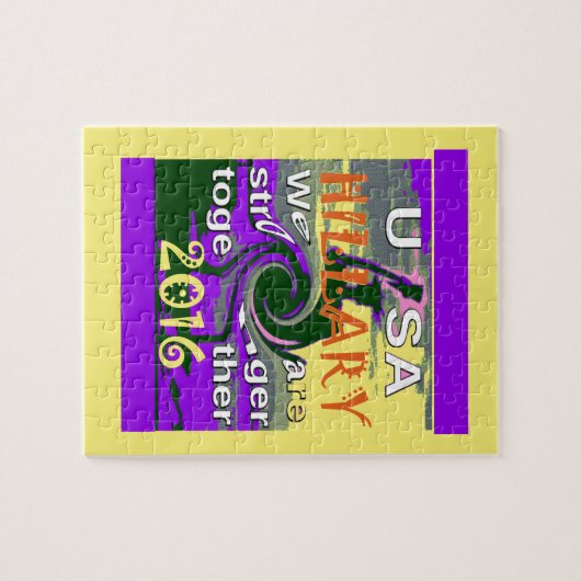  VS sterker samen Abstracte kunst Print Legpuzzel (Horizontaal)