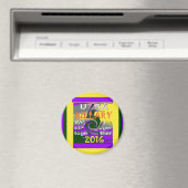  VS sterker samen Abstracte kunst Print Magneet (Insitu (Vaatwasser))