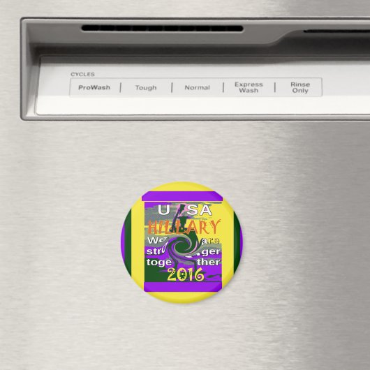  VS sterker samen Abstracte kunst Print Magneet (Insitu (Vaatwasser))