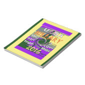 VS sterker samen Abstracte kunst Print Notitieblok (Linkerzijde)