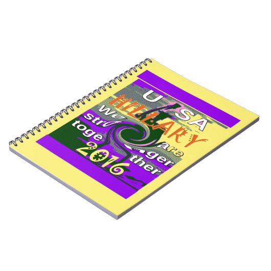  VS sterker samen Abstracte kunst Print Notitieboek (Linkerzijde)