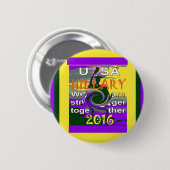  VS sterker samen Abstracte kunst Print Ronde Button 5,7 Cm (Voorkant /achterkant)