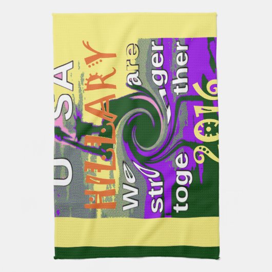  VS sterker samen Abstracte kunst Print Theedoek (Verticaal)