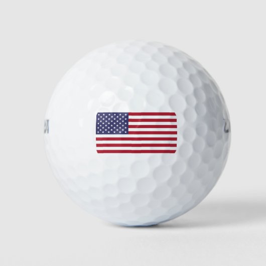 VS Sterren en Strepen Golfballen (Voorkant)