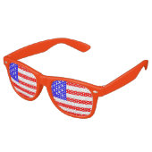 VS Sterren en Strepen Retro Zonnebril (Gekanteld)