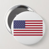 VS Sterren en Strepen Ronde Button 4,0 Cm (Voorkant /achterkant)