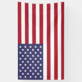 VS Sterren en Strepen Spandoek (Verticaal)
