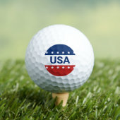 VS Sterren Strepen Rood Wit Blauw Golfballen (Insitu Shirt)