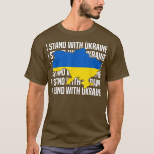 VS steunen Oekraïne Flag Oekraïense liefde Ik sta  T-shirt