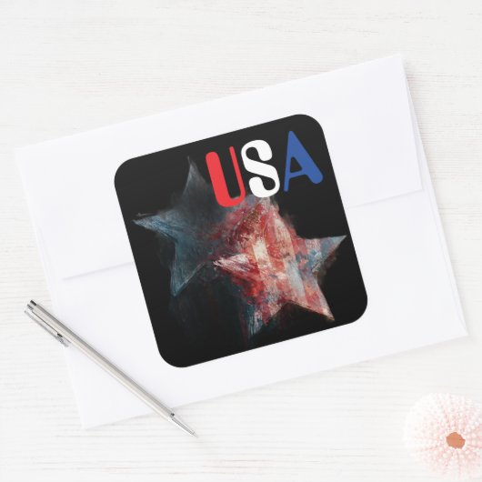 VS-sticker Vierkante Sticker (Envelop)