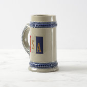 VS streepjes decor Bierpul (Voorkant links)