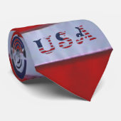 VS -STROPDAS- AMERIKAANSE VLAG STROPDAS (Opgerold)