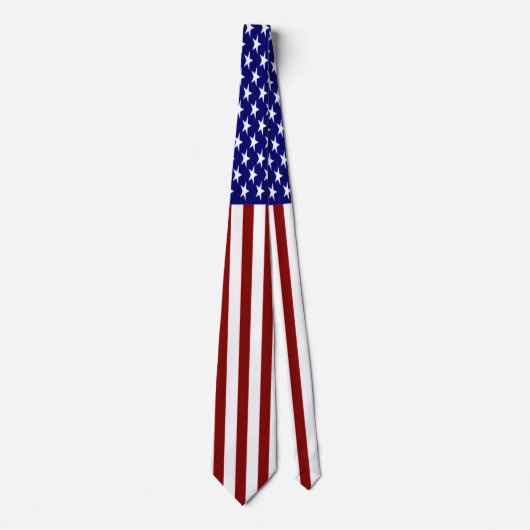 VS-Stropdas met vlag gestreept Stropdas (Voorkant)
