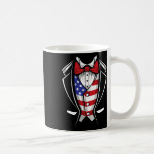 VS Suit Tuxedo Patriotic, 4 juli Vlag Amerika Koffiemok