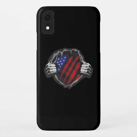 VS Superhelden Kostuum Vlag Case-Mate iPhone Case (Achterkant)