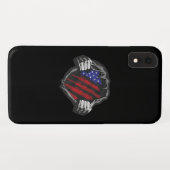 VS Superhelden Kostuum Vlag Case-Mate iPhone Case (Achterkant (horizontaal))