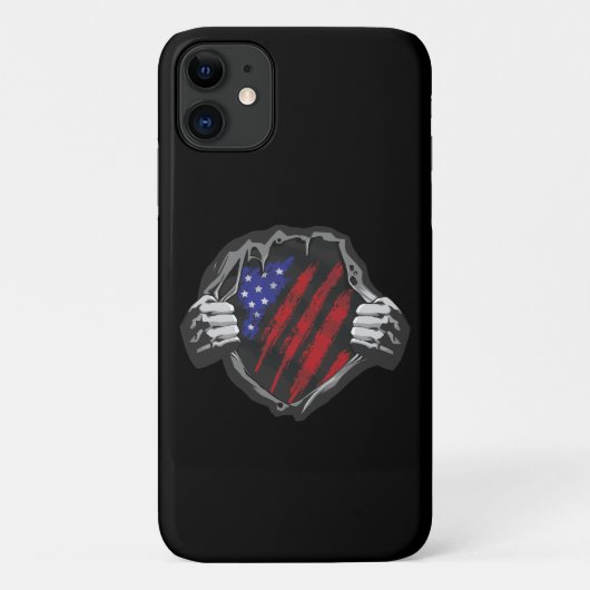 VS Superhelden Kostuum Vlag Case-Mate iPhone Case (Achterkant)