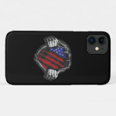 VS Superhelden Kostuum Vlag Case-Mate iPhone Case (Achterkant (horizontaal))