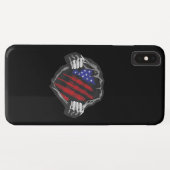 VS Superhelden Kostuum Vlag Case-Mate iPhone Case (Achterkant (horizontaal))
