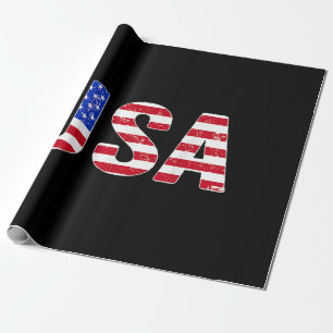 VS T-shirt Patriotische Amerikaanse Vlag Mannen Vr Cadeaupapier