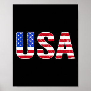 VS T-shirt Patriotische Amerikaanse Vlag Mannen Vr Poster