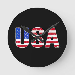 VS T-shirt Patriotische Amerikaanse Vlag Mannen Vr Ronde Klok