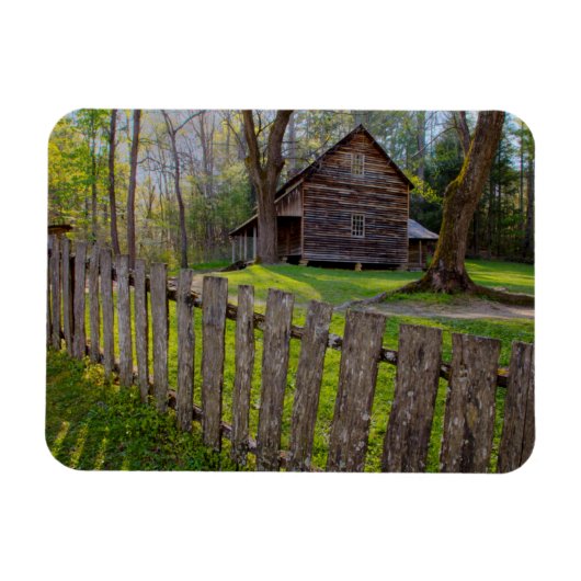 VS, Tennessee, Cabin in Cades Cove Magneet (Horizontaal)