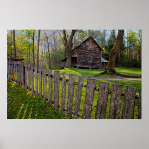 VS, Tennessee, Cabin in Cades Cove Poster