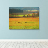 VS, Tennessee. Cades Cove in Smoky Mountain 2 Canvas Afdruk (Insitu (Houten vloer))