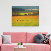 VS, Tennessee. Cades Cove in Smoky Mountain 2 Canvas Afdruk (Insitu (Woonkamer))