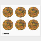 VS, Tennessee. Herfst Foliage 2 Ronde Sticker (Vel)