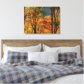 VS, Tennessee. Herfstblad Canvas Afdruk (Insitu (Slaapkamer))