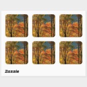 VS, Tennessee. Herfstblad Vierkante Sticker (Vel)