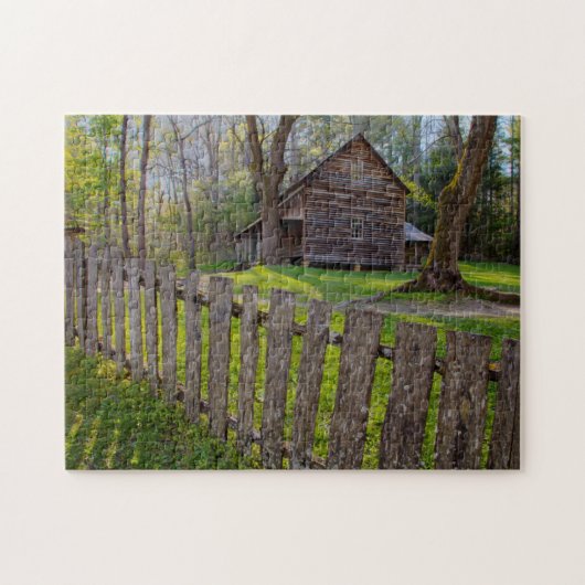 VS, Tennessee, Hut in Cades Cove Legpuzzel (Horizontaal)