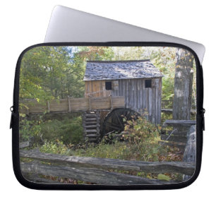 VS - Tennessee. Kabelmolen in het gebied Cades Cov Laptop Sleeve