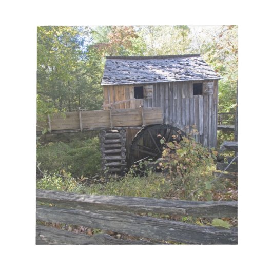 VS - Tennessee. Kabelmolen in het gebied Cades Cov Notitieblok (Voorkant)