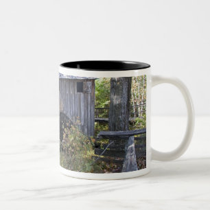 VS - Tennessee. Kabelmolen in het gebied Cades Cov Tweekleurige Koffiemok
