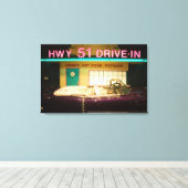 VS, Tennessee, Memphis: Elvis Presley Canvas Afdruk (Insitu (Houten vloer))