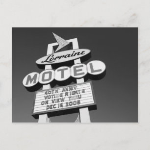 VS, Tennessee, Memphis,National Civil Rights Briefkaart