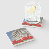 VS, Tennessee, Nashville. Historisch Tennessee Stenen Onderzetter (Zijkant)