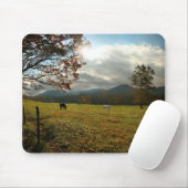 VS, Tennessee. Paarden in de Cades Cove Valley Muismat (Met muis)