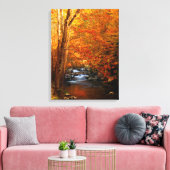 VS, Tennessee. Rushing Mountain Creek 2 Canvas Afdruk (Insitu (Woonkamer))