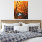 VS, Tennessee. Rushing Mountain Creek 2 Canvas Afdruk (Insitu (Slaapkamer))