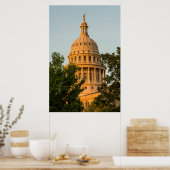 VS, Texas, Austin. Capitolgebouw (1888) 3 Poster (Keuken)
