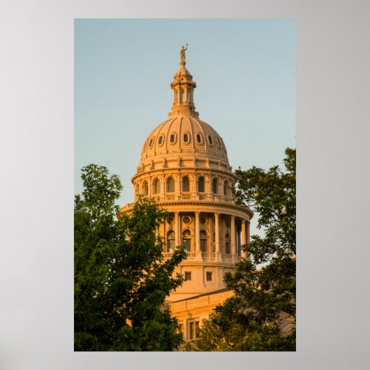 VS, Texas, Austin. Capitolgebouw (1888) 3 Poster (Voorkant)